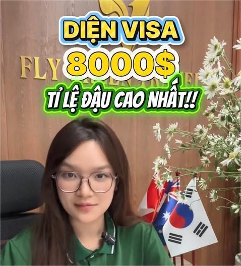 Đi Hàn không lo tài chính - Đã có diện Visa 8000$
